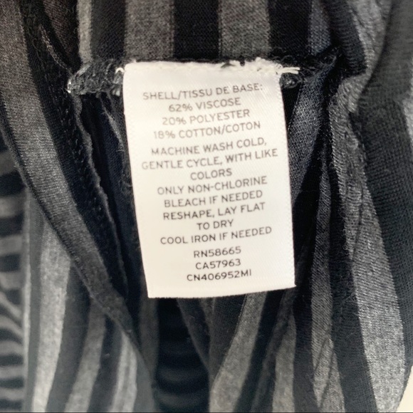 Caslon Black and Gray Striped Long Sleeve - Picture 5 of 5